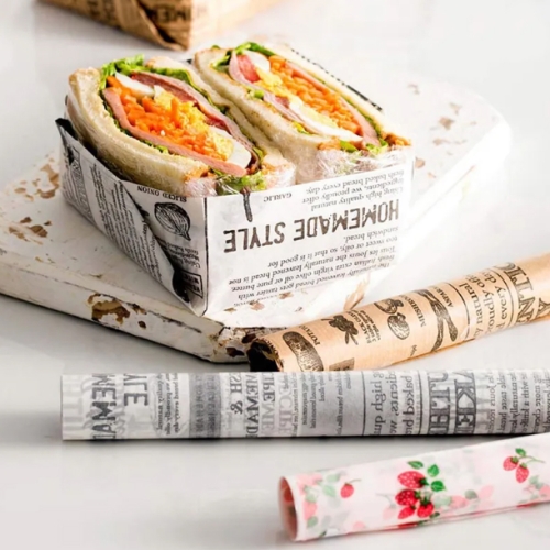 Food Grade Waxed Paper Customize Logo