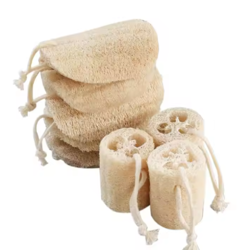 Natural loofah bath sponge
