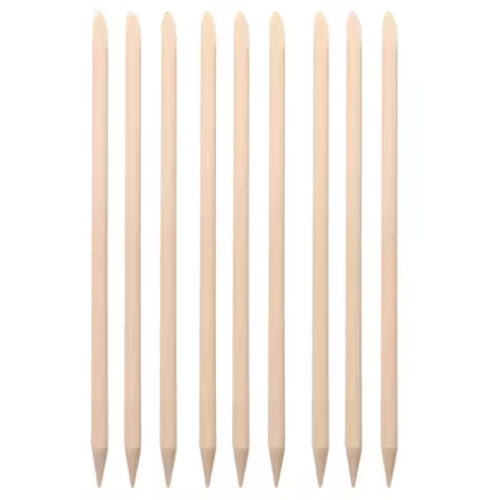 Finished Cuticle Pusher Wood Nail Sticks for Manicure Disposable