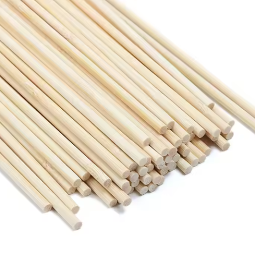 Solid Bamboo Pole 4mm Diameter 90cm Long Crafting Bamboo Strips