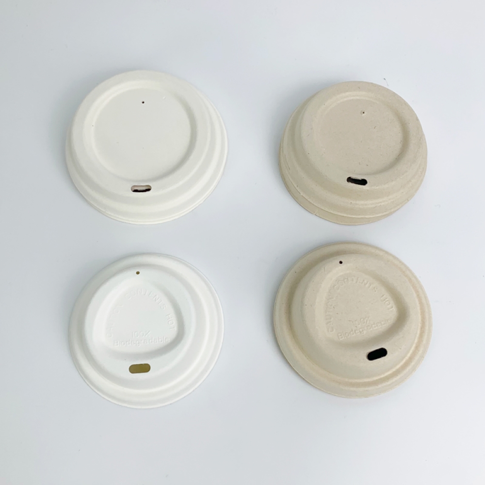 Disposable fully degradable sugar cane syrup cup cover