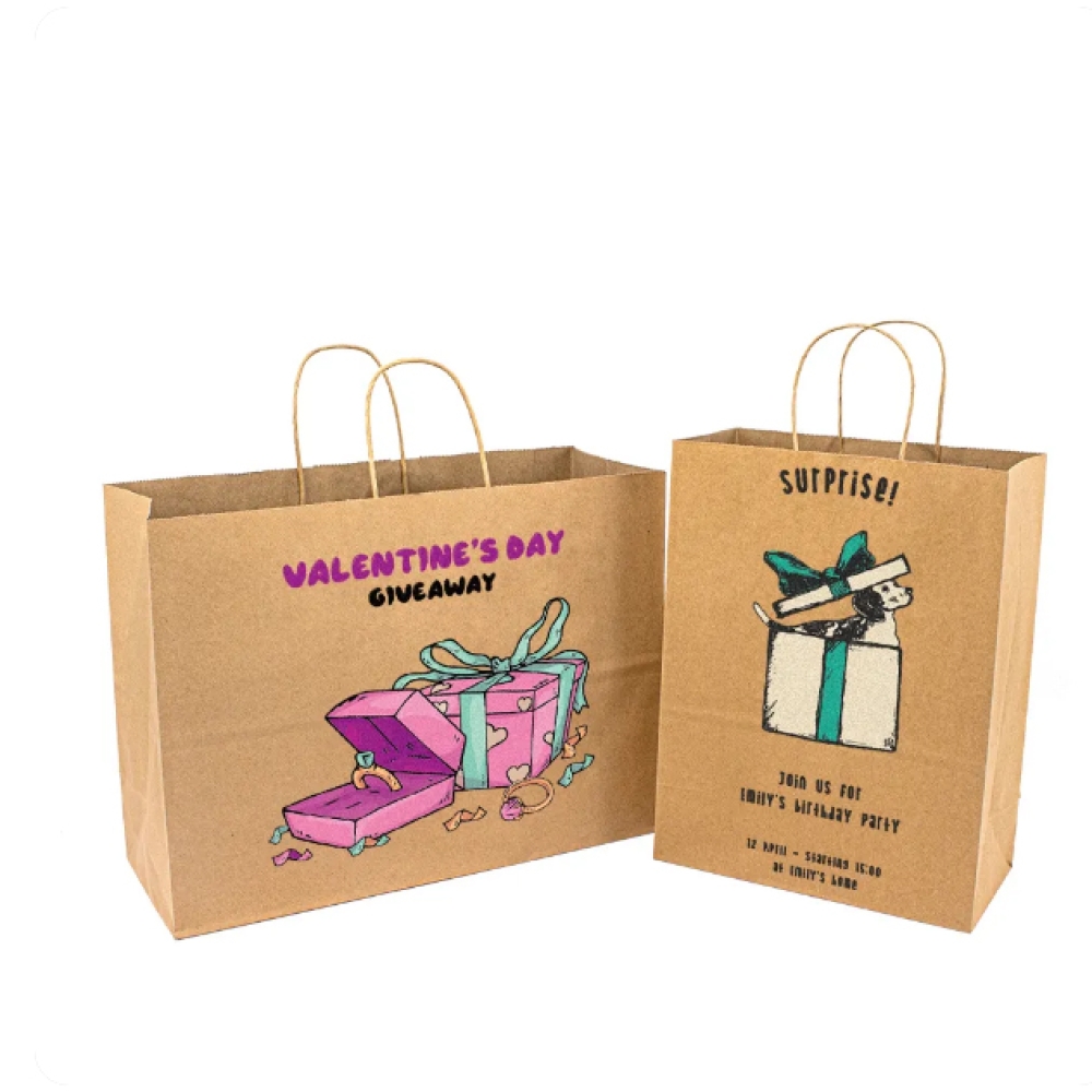 kraft paper bag with handles