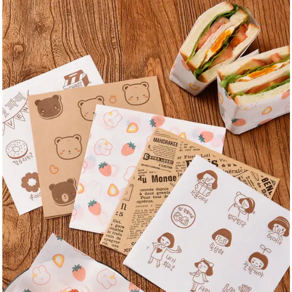 Sandwich paper Used for food packaging