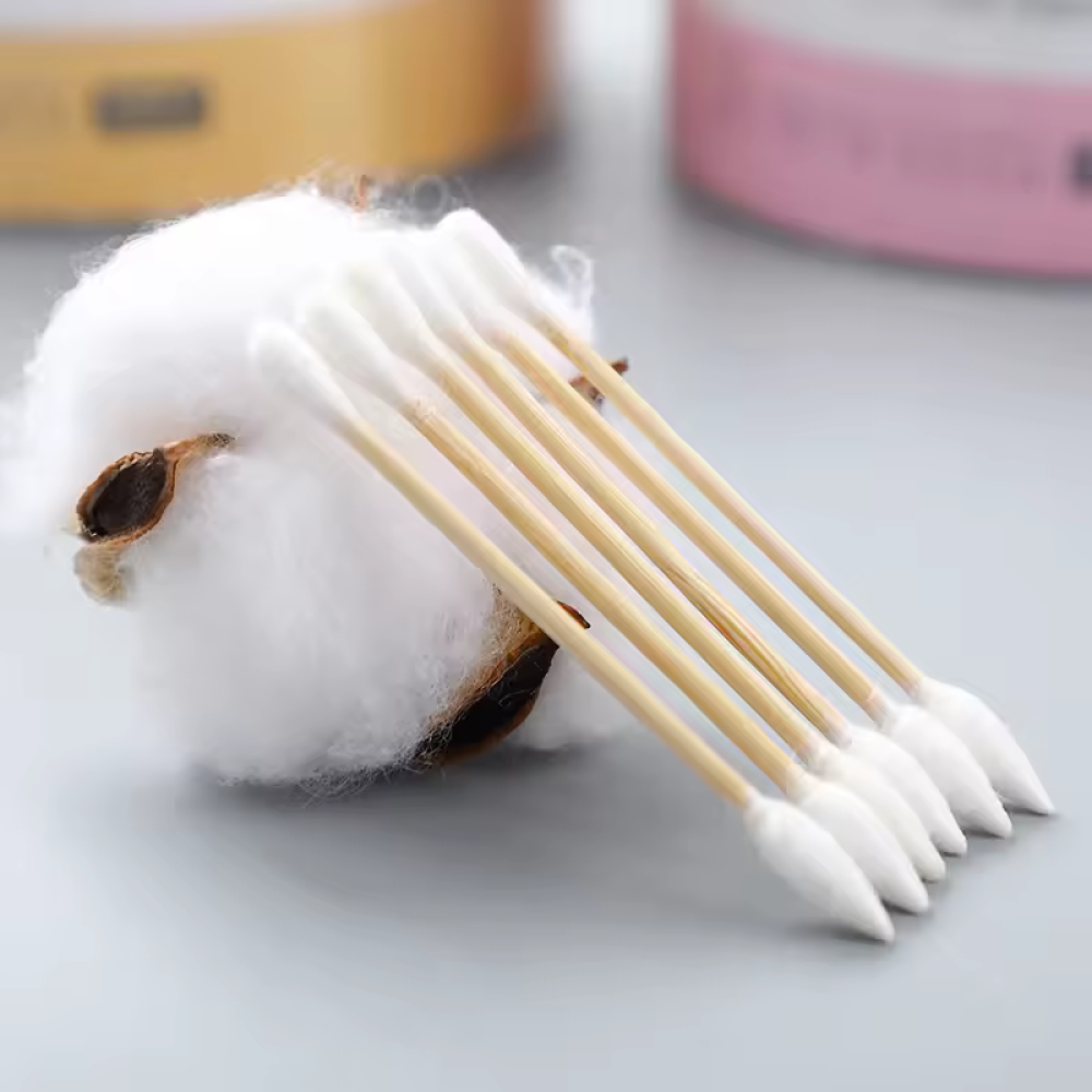 100% Natural And Environmentally Friendly Cotton Swab
