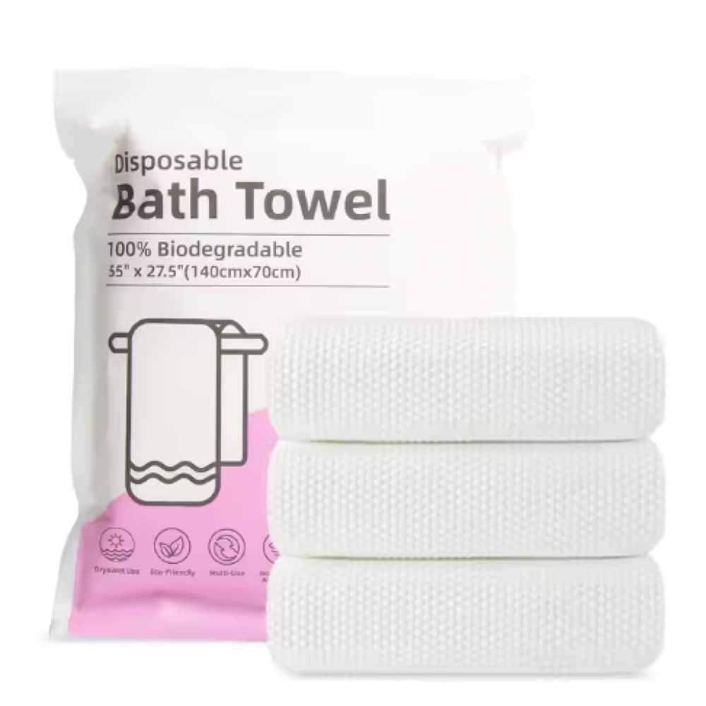 Soft disposable bath towel