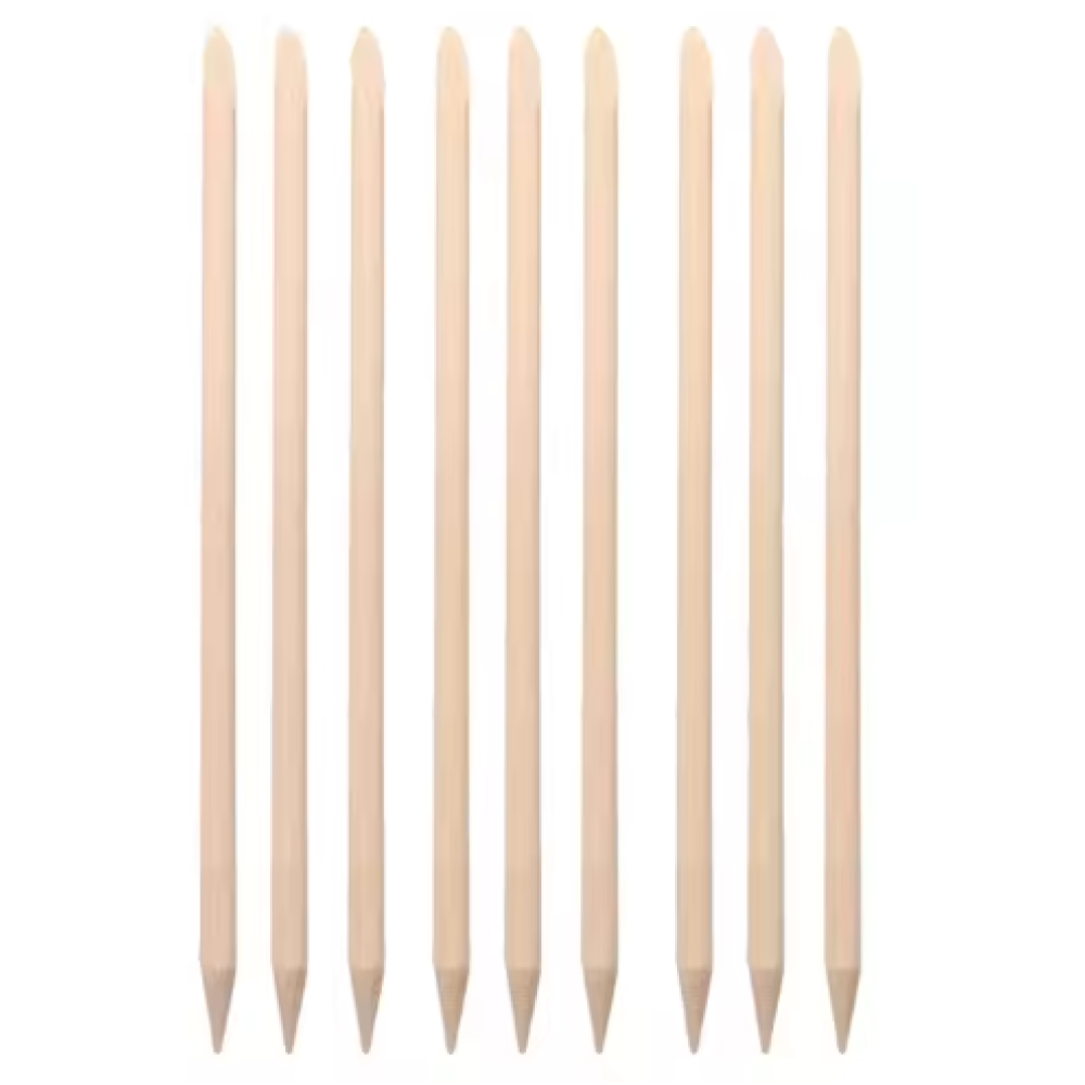 Finished Cuticle Pusher Wood Nail Sticks for Manicure Disposable