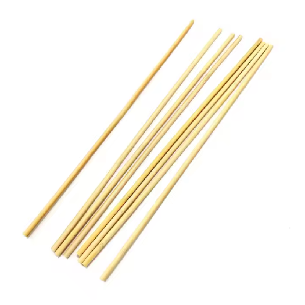 Wood Block Round Rods Hardwood Solid Bamboo Stick DIY Wooden 2.5mm 12cm