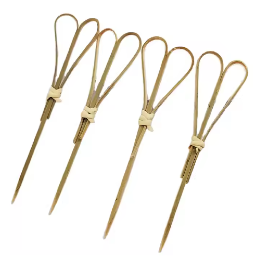 Disposable 6cm Flower Knot Skewers