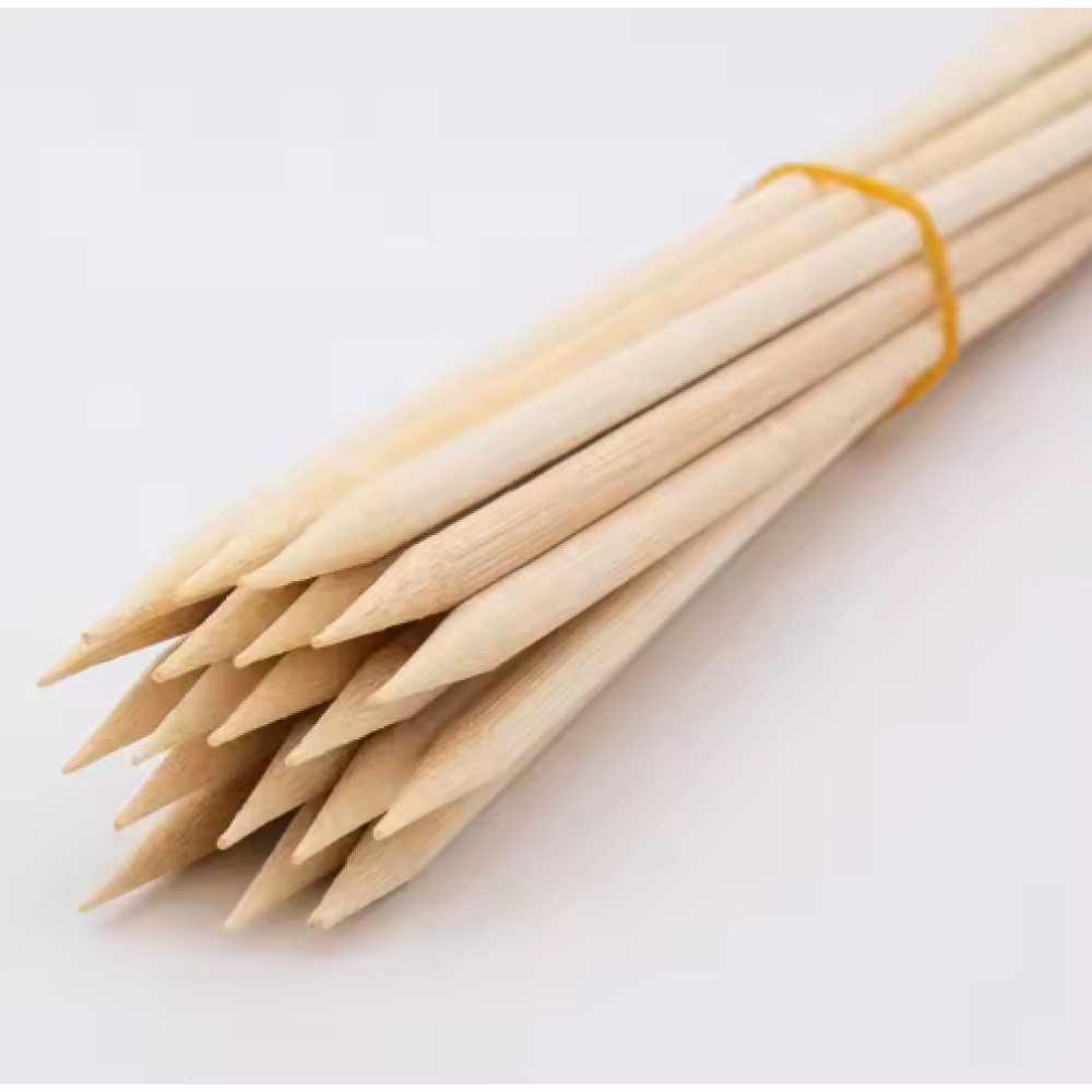 Natural Barbecue Roasting Bamboo Sticks Wooden Stick Barbeque Stick