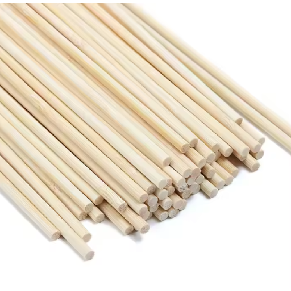 Solid Bamboo Pole 4mm Diameter 90cm Long Crafting Bamboo Strips